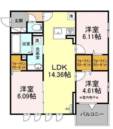 Marshallの物件間取画像